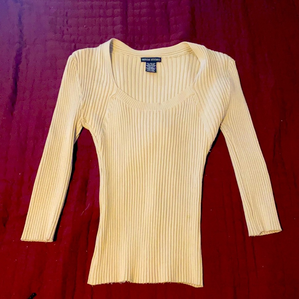 fitted tan long sleeve